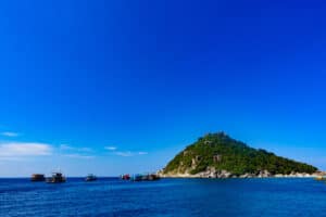 Get around Koh Tao by taxi boat to visit the many beaches