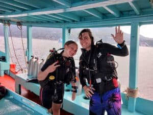 Happy divers after diving the sattakut wreck