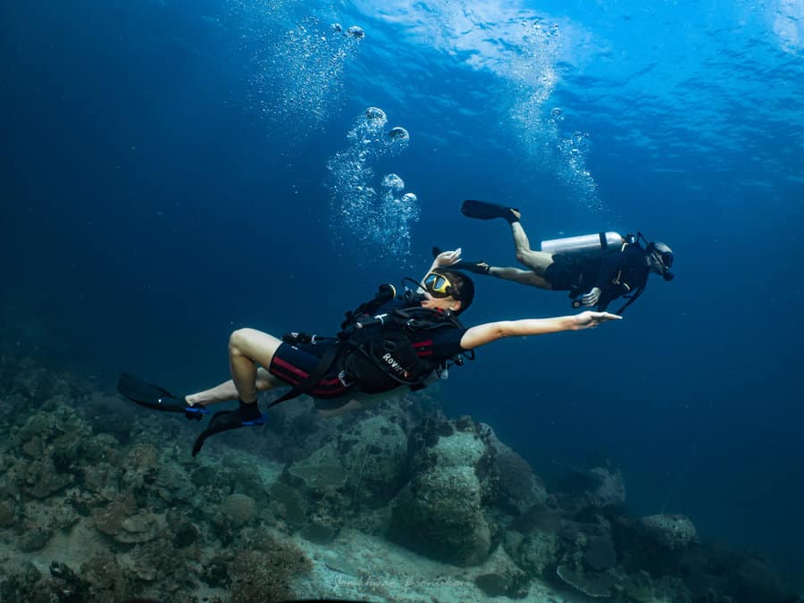 Celebrating on getting your diving license on Koh Tao