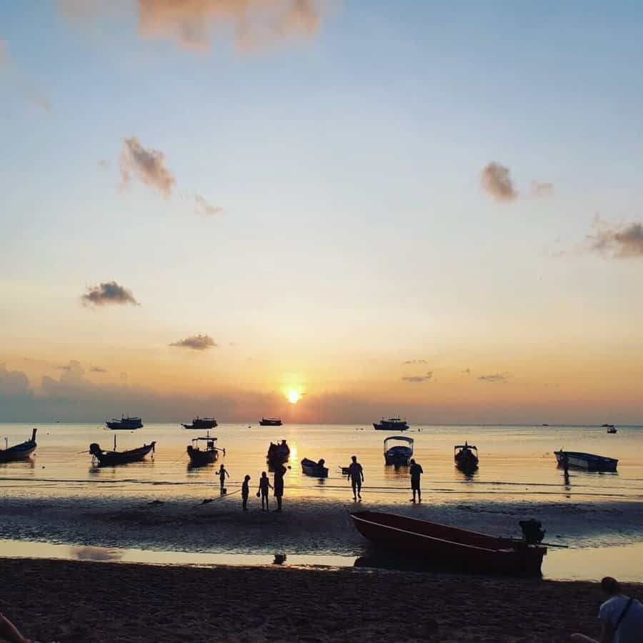 Enjoy a Koh Tao sunset after your diving course