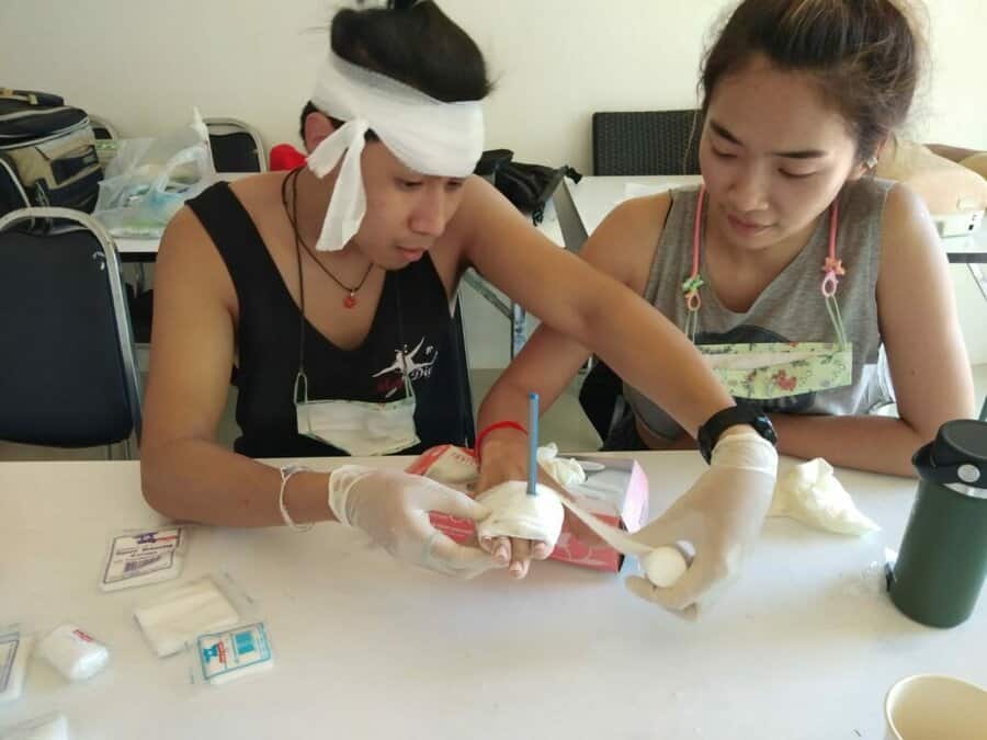 First Aid Course, Koh Tao diver training