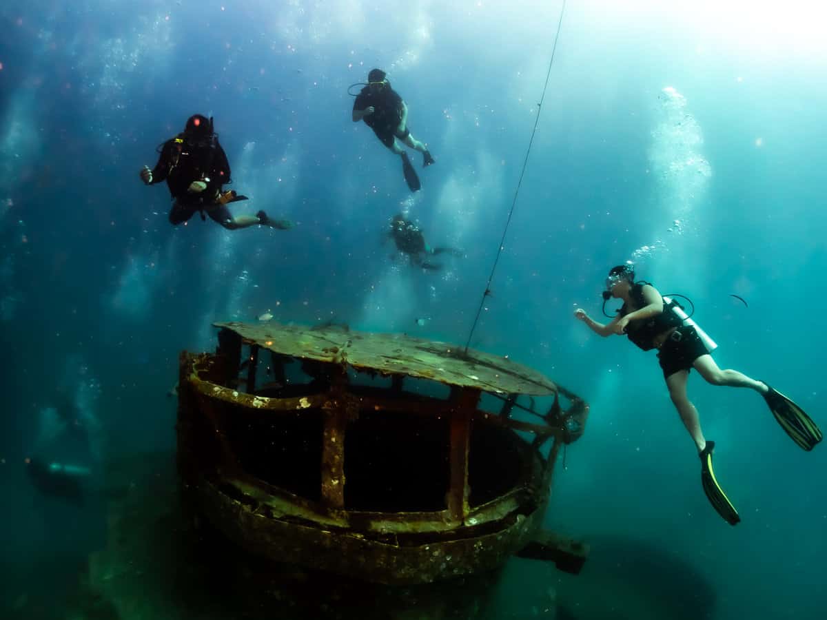 Wreck diving specialty course on Koh Tao